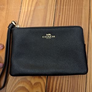 Coach Black Wristlet